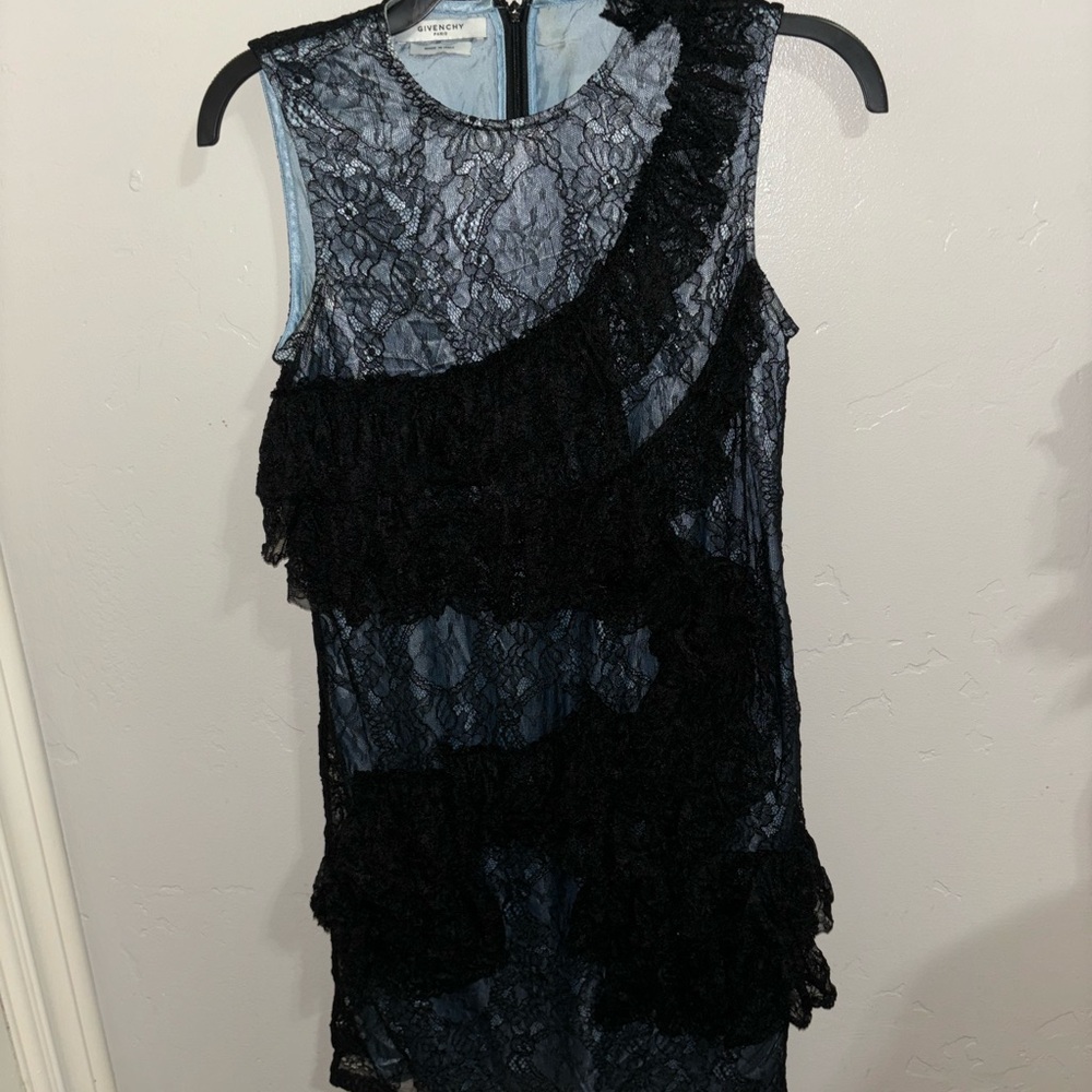 Black Lace Overlay Dress